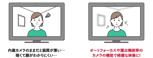Amazon.co.jp: エスケイネット製 WEB 会議 UVC/UAC対応 USB接続ビデオ
