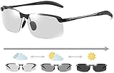 BWESOO Gafas de sol fotocromáticas polarizadas negras UV400, gafas de sol deportivas para conducción de día y noche, gafas de sol ultraligeras, para hombres y mujeres, gafas de ciclismo y gafas
