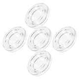 Homoyoyo 5 Stück Teiliges Transparente Silikon Schirmloch abdeckkappen Wetterbeständig und Langlebig Stabiler Sitz für Garten Terrassen Strandtische Ersatz für Sonnenschirm lochringe