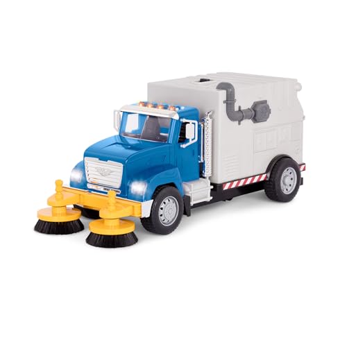Driven by Battat Cleaning Truck Calles Grande para niños vehículo de Ciudad – Camión de Limpieza de Juguete – Piezas móviles – 3 años + – Barredora estándar, Multicolor (Branford Ltd. WH1226C1Z)