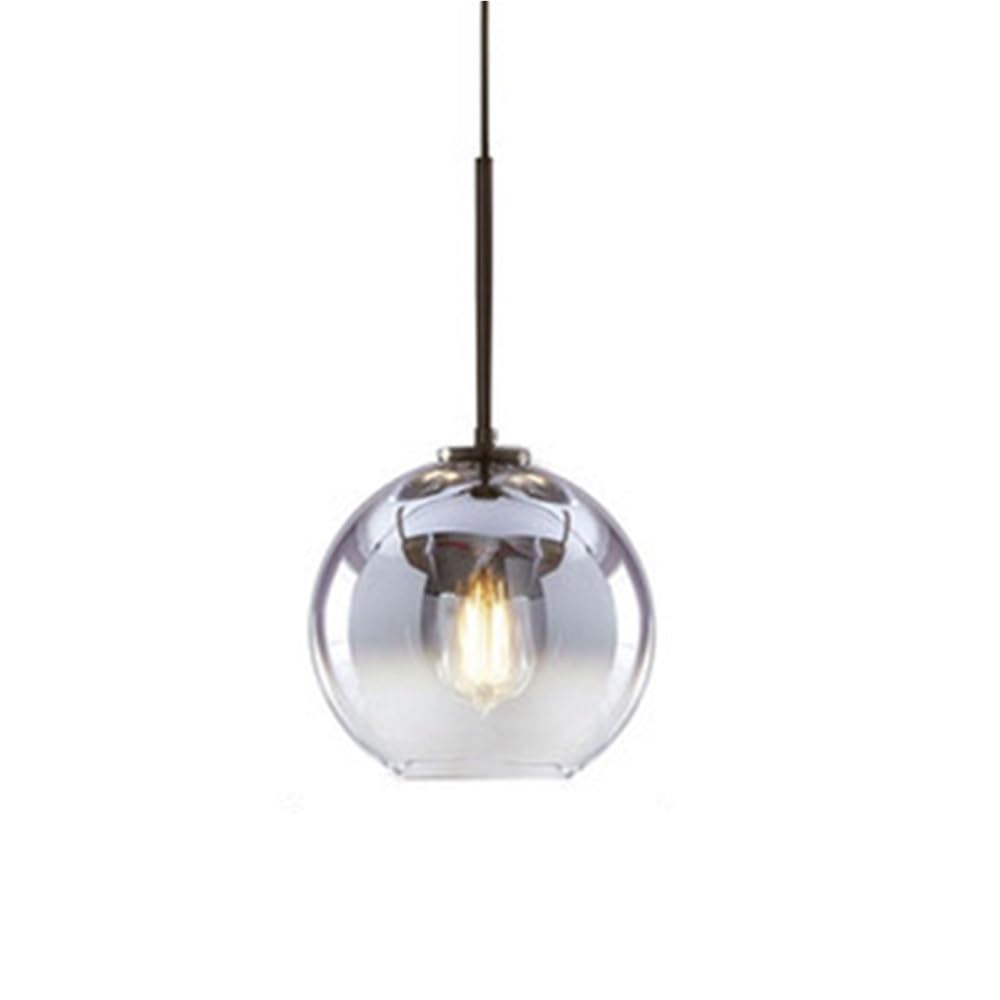 Lustre de Salle à Manger en Verre Gris pour Sublimer votre Îlot de Cuisine