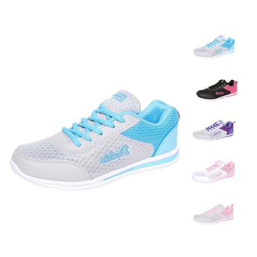 Womens Orthopedic Bowling Shoes, Bowling Shoes Women Breathable Lightweight Mesh Sneakers Comfortable Soft Soles