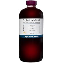 True Colloidal Gold 100 ppm - 99.99+% Purity - 500 mL 16.9 Fl Oz in Clear BPA-Free Plastic Bottle - Made in USA