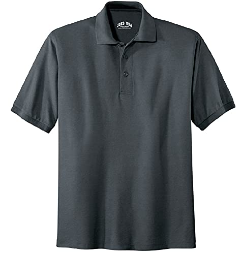Joe's USA Mens Heavyweight Cotton Pique Polos in Regular, Big and Tall