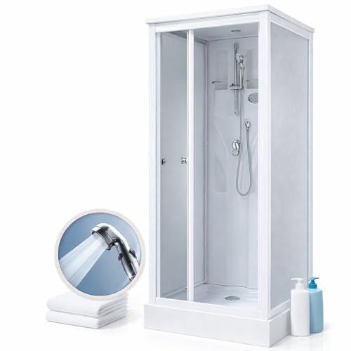 �yNEW�z�V�����[���j�b�g �ߐ�60�����{���E�����V�����[�w�b�h���� SS-005W-NH-0808�i���jW820×D820×H2190 �V���v�� �V�����[���[�� ���C�� LED���C�g �������߉\ �������� �u���^ �H���s�v �{�H ���t�H�[�� DIY �Z