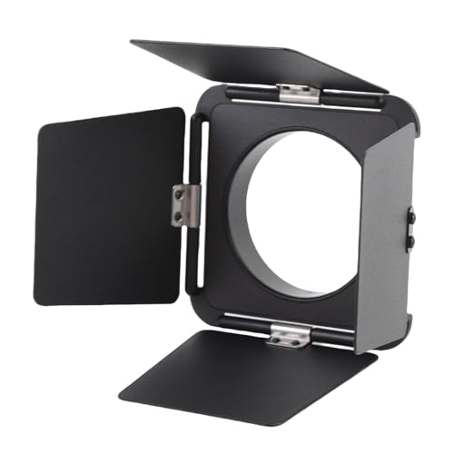 Image of Four Leaf Light Baffle for Bowens Small Mount, Aluminum Alloy Flash Light Baffle Compatible with Video Lights for Photography Videography