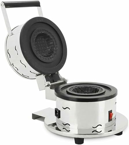 Commercial Round Electric Burger Maker, Stainless Steel Burger Press Tool, Multifunctional Baking Cake Breakfast Machine