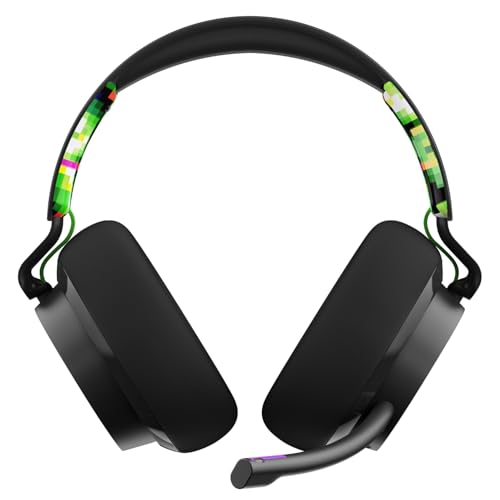 Image of Skullcandy SLYR Pro Multi-Platform Wired Gaming Headset, Removable Mic, Lightweight Design, Ultra-Soft Memory Foam Ear Cushions, Mute and Volume Controls, PC, Xbox, PlayStation - Green Digi-Hype