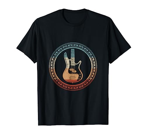Retro Basse Guitare T-Shirt