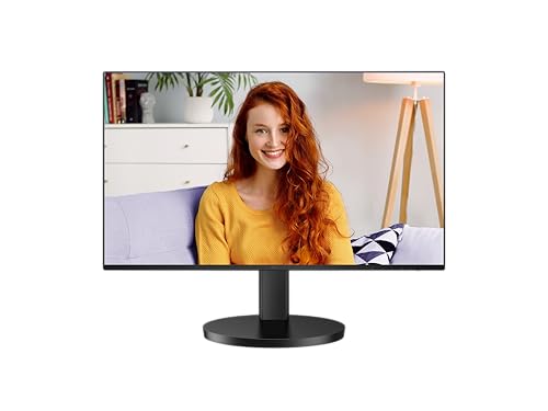 Image of AOC 24B3CF2 23.8″ Full HD IPS Monitor - Black | USB-C with 65W Power Delivery|Adjustable Height|1ms Response|120Hz Refresh & Adaptive Sync - USB-Hub & Built-in Speakers|Ideal for Office