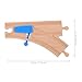 Totority Wooden Train Tracks 2Pcs Track Intersections Switch Accessories Compatible with Major Brands Educational Toy for Kids Imaginative Railway Expansion
