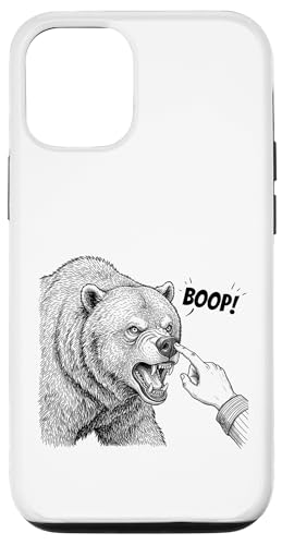 Boop the Angry Bear �f�U�C�� �������D�Ƃ�y���݂̂��߂� �X�}�z�P�[�X iPhone 12/12 Pro �p