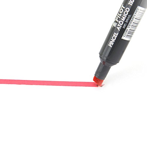 Pincel Atômico Vermelho 1100-P Pilot 12 Unidades