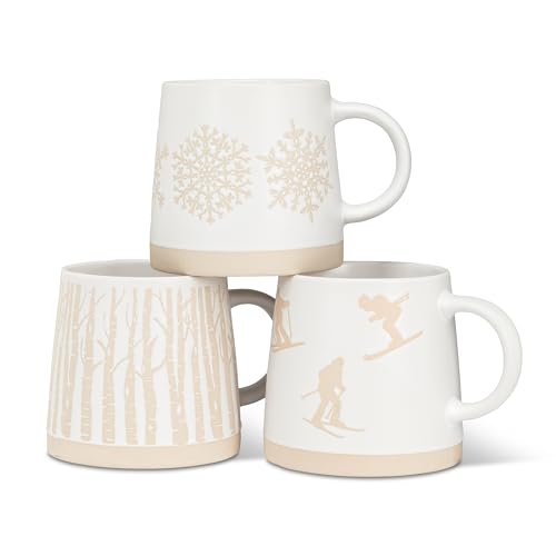 Taza Stoneware Abbott Collection 14 oz Snowflake miniatura 4