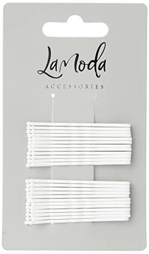 LA MODA HAIRGRIPS MEDIUM WHITE
