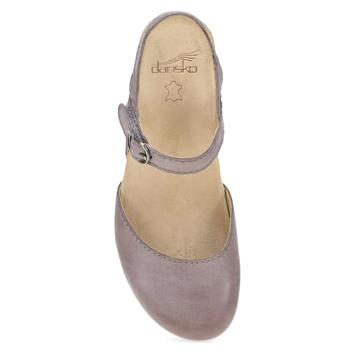 Image of Dansko Tiffani Wedge Sandal for Women - Cushioned, Contoured Footbed for All-Day Comfort and Support - Hook & Loop Strap with Buckle Detail - Lightweight Rubber Outsole