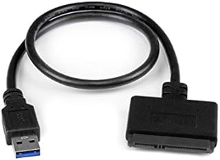 StarTech.com SATA to USB Cable - USB 3.0 to 2.5” SATA III Hard Drive Adapter - External Converter for SSD/HDD Data Transfer (USB3S2SAT3CB)