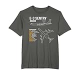 E-3 Sentry est une excellente idée de cadeau pour un amateur d'avion et/ou amateur d'avions. Ce design d'avion ferait un excellent cadeau d'anniversaire