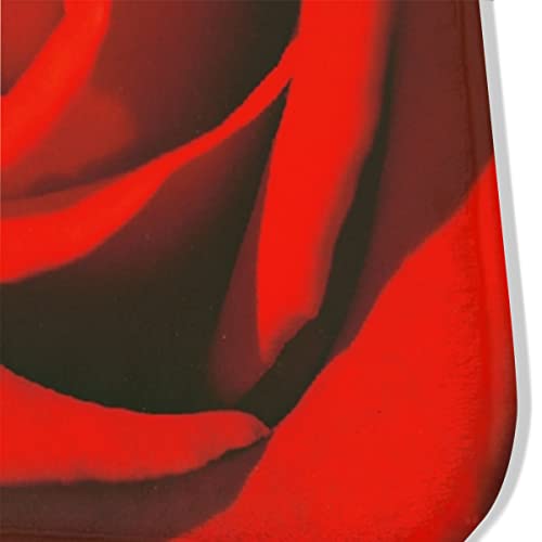 Aidoxy Rose Rug, Red Rose Anti-Slip Mat On Black Background Area Rug Runway Rug For Kitchen Bedroom Living Room Kids Room Decor, Farmhouse Decor 19.6"X31.5" #TOP5
