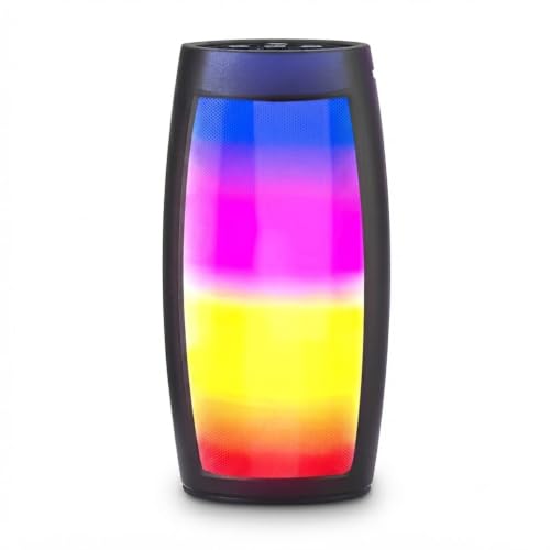 Image of Portable Bluetooth Speaker 5W with Dynamic Bass, RGB Lights, Bluetooth 5.0, USB & TF Card Playback, Built-in Microphone, Hands-Free Calling, Splash-Resistant Wireless Speaker for Smartphones