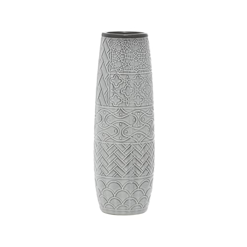 Deco 79 Ceramic Decorative Vase Centerpiece Vase with Varying Patterns,
