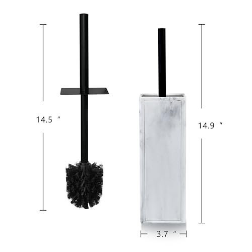 Image of Toilet Brush and Holder Set for Bathroom, Stylish and Durable Cleaning Tool with Modern Design, Compact for Efficient Cleaning