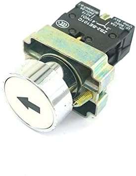 22mm Mount 1 Normal Open Momentary Flush Round White Pushbutton Switch 22mm Arrow Mark XB2BA3341C