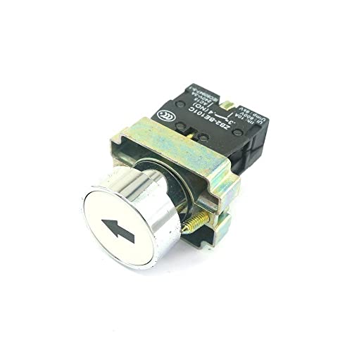 22Mm Mount 1 Normal Open Momentary Flush Round White Pushbutton Switch 22Mm Arrow Mark Xb2Ba3341C #TOP22