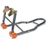 Motorcycle Paddock Front Stand Heavy Duty Grey Orange