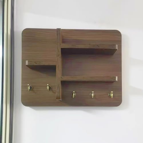 Elektrische Zählerbox Abdeckung, dekorativer Klappdeckel für Breaker Box, Verstecken von Gas- und Elektrotüren, Holzregal Stecktafel-Design für den Heimgebrauch
