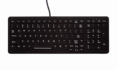 Clavier QWERTZ Allemand Noir Active Key AK-CB7000F Clavier à Membrane Filaire