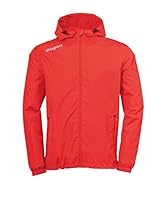 uhlsport Kinder Regenjacke Essential Regenjacke, Rot/Weiß, 164, 100520203