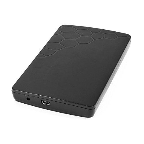 Caja externa para disco duro SATA 2.5" USB 2.0 negra miniatura 1