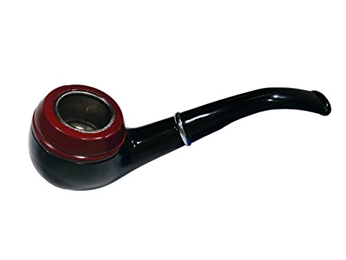 Nicky Bigs Novelties Gentlemen's Fake Novelty Pipe - Sherlock Holmes Prop Pipe - Costume Bubble Pipe - Detective Accessories Adult Stage Cosplay Halloween Costume Prop