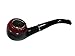 Gentlemen's Real Smoking Pipe Tobacco Half Bent Billiard Stem Costume Prop Black