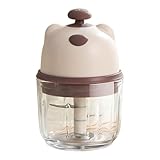 Grifo inteligente Procesador de ajo de 350 ml de capacidad, 3 sacapuntas puntiagudos, horario de radio, dispositivo de cocina fácil y limpio para culinarios, picadora de jengibre rápida eléctrica