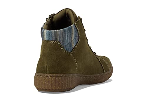 Clarks Women's Caroline Park Ankle Boot, Olive Suede, 7 #TOP4