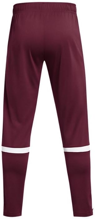 Under Armour Mens UA Knit Warm Up Team Pants - Moisture Wicking 4XLT Maroon-White - Image 5