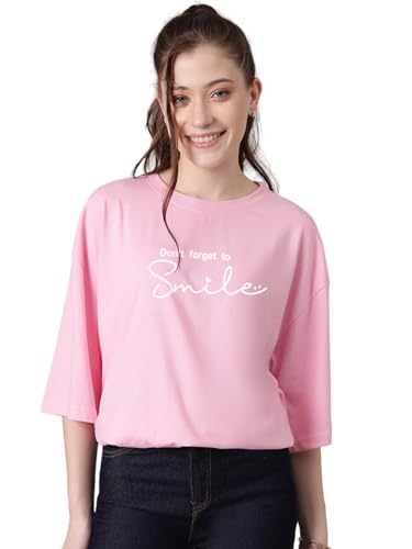 Image of KOTTY Quirky Printed T-Shirt for Women | Fun & Playful | Casual Chillwear