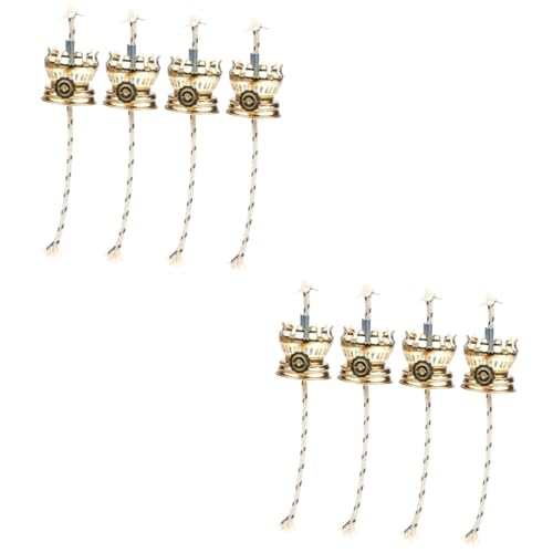 Cabilock 8pcs Oil Lamp Wick Holder Replacement Parts for Kerosene Lamps Design for Vintage Style Home Supplies for -term Use