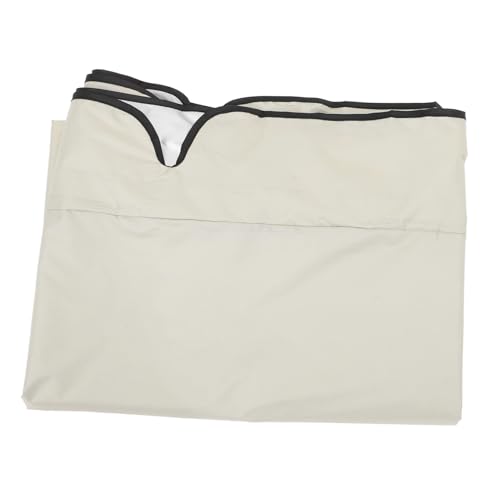 Mikikit Toldo para Columpio de Jardín Beige Resistente al Agua y Viento Cubierta de Repuesto de Oxford para Balancines Exteriores y Patios