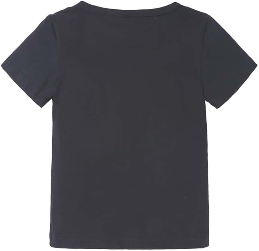 Toddler Little Kids Baby Boys Girls Magic Flip Sequins Tshirt,Short Sleeve Crew Neck Pullover Tees Tops (StarBlack, 3-4 Years) - Image 4