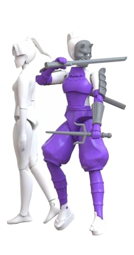 Suyata 124 Scale Samurai Infantry Sanshiro Ninja Girl - Purple miniatura 1