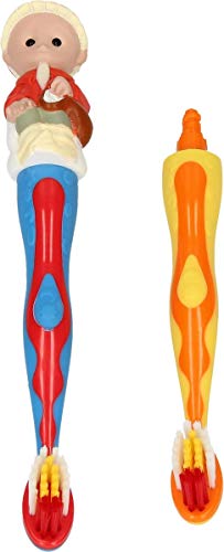 Preisvergleich Produktbild Unser Sandmännchen Kinderzahnbürste mit Ersatzbürste und abnehmbarem Sandmännchen (1 Set)