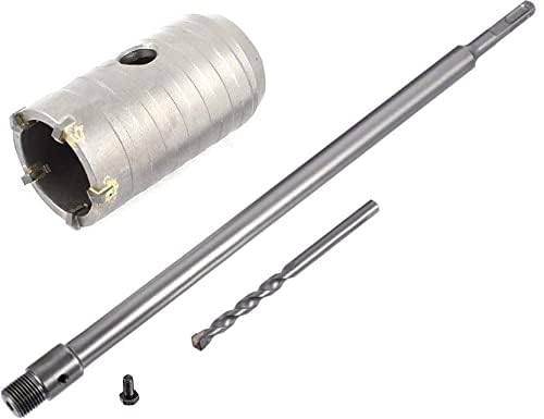 inditrust sds shank concrete wall drill bit hole saw cutter, 400 mm connecting rod (40mm bit 400mm rod)