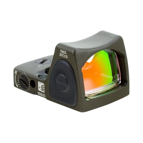 Trijicon RMR/Adjustable LED RMR Type 2 6.5 MOA Adjustable LED Red Dot Sight with No Mount, Cerakote OD Green
