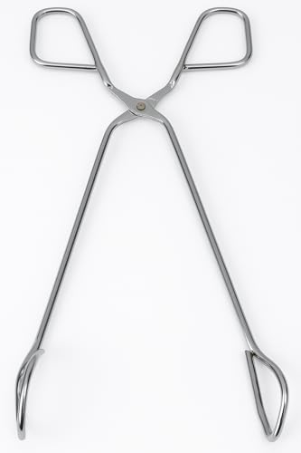 Grillzange Edelstahl 31 cm – BBQ Grillzange rostfrei, robust & hitzebeständig für Grill, Küche, Camping – Profi-Zange für Fleisch, Gemüse & Wurst – präzises Wenden, langlebiges Grillzubehör