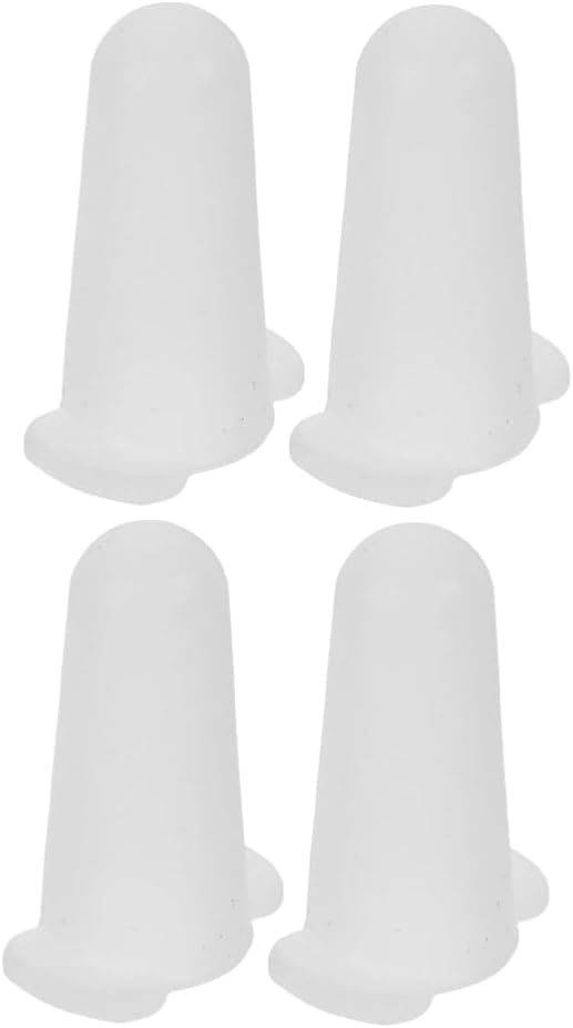 Silicone Cake Nozzle Protector 4pcs White for Baking Decorating