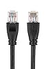 Amazon Basics RJ45 Cat 6 Ethernet Patch Cable, 1Gpbs Transfer Speed, Gold-Plated Connectors, 5 Foot - Pack of 5, Black #2