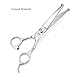 iSeaFly Dog Grooming Scissors Kit with Round Tip, 6 in 1 Cat Dog Scissors, Stainless Steel Pet Grooming Shears, Straight, Curved, Thinning Shears, Comb for Full Body, Face, Nose, Ear & Paw